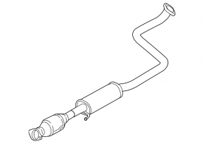 Exhaust line middle part Hyundai Elantra 21-23 2.0