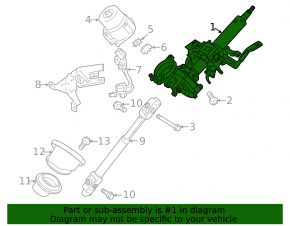 Steering column EUR Mitsubishi Outlander Sport ASX 10-