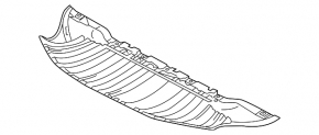 Front bumper protection Audi A6 C7 12-15 prerest s-line