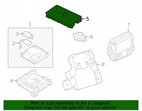 Wireless charging module for the Audi Q8 19-20