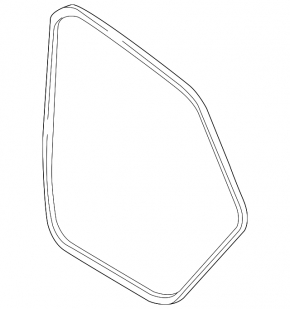 Rear left door seal for VW Passat b8 16-19 USA