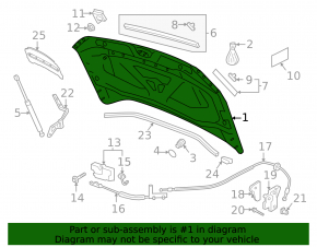 VW Tiguan 18-24 steel hood