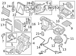 VW Jetta 19-24 heater core