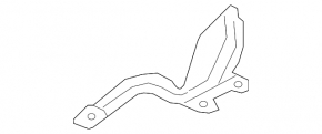 Hood hinge left Kia Forte 19-24