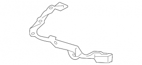 Left front bumper mount for Honda Fit 15-17