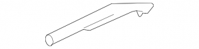 Rear left longitudinal roof rail trim for Nissan Murano 2003-2007