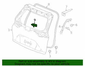 Trunk Door Vibration Damper Honda CRV 23-