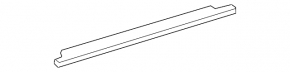 Central door molding, front right door-glass, Lexus RX300 RX330 RX350 RX400h 04-08, gloss black