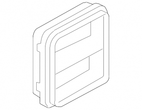 Ventilation shield left Nissan Rogue 14-18