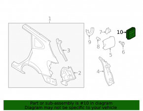 Left Ventilation Shield for Nissan Rogue 14-18