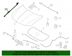 Hyundai Tucson 22-25 Hood Support Stick