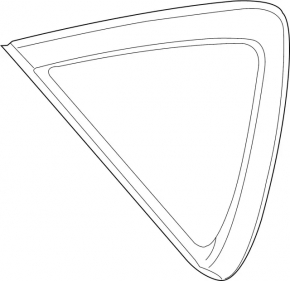 Rear right blind glass window Infiniti FX35 QX70 09-17