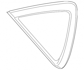 Rear right blind glass window Infiniti FX35 QX70 09-17