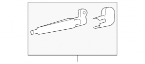 Rear wiper arm for Lexus CT200h 11-17
