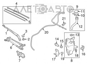 Washer reservoir neck Lexus NX 15-21