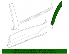 Rear left door arch trim Chevrolet Equinox EV 26-26