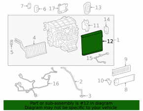 Toyota Venza 21-22 Evaporator with Temperature Sensor