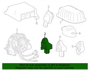 Airbag sensor front right Toyota Venza 21-