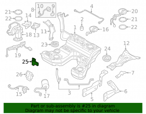 Fuel Tank Leakage Sensor Audi Q7 16-