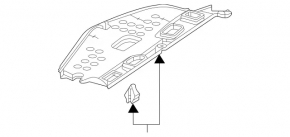 Front panel trim lower passenger footwell Mercedes W167 GLE 350 450 20-23