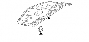 Front panel trim lower passenger footwell Mercedes W167 GLE 350 450 20-23