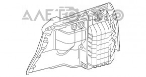 Left arch trim Mercedes GLC 16-22 for electric door, black