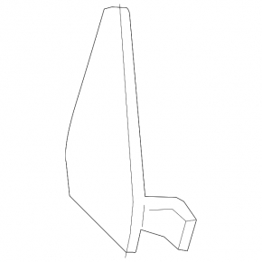 Mercedes GLC 300 20-22 front bumper towing hook cap upper part