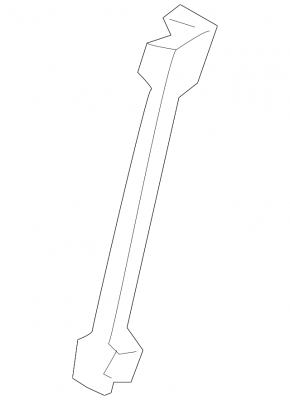 Rear left door glass guide Mazda 3 19- front