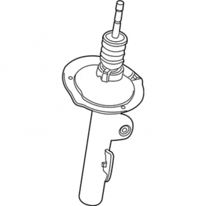 Shock absorber front left Ford Explorer 16-19 fwd