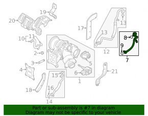 Coolant pipe VW Golf 15- 1.8T
