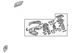 Heater housing bare Chevrolet Malibu 13-15