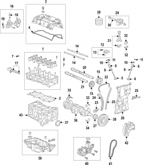 Honda Civic X FC 16-21 K20C2 2.0 intake camshaft gear