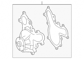 Water pump Lexus LX570 08-21