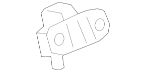 Left tailgate hinge GMC Terrain 18-