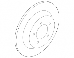 Brake disc rear right Subaru Forester 19- SK