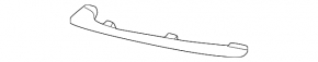 Left front bumper lower grille molding for Volvo XC90 25-26, chrome, type 2