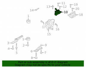 Right engine mount for VW Jetta 19-23 1.4T