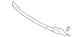 Mitsubishi Outlander 14-15 prerest front bumper lip