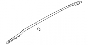 2 longitudinal roof rails for Nissan Murano z51 09-13