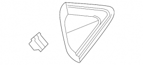 Plug triangle wing rear left Honda HR-V 16-22