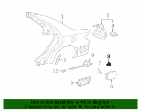 Toyota Camry V70 18-24 Fuel Filler Door Hinge Spring