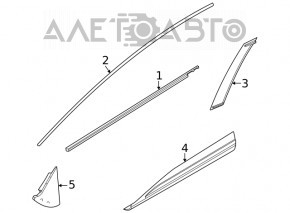 Lower front right door trim Nissan Rogue 21-25 structure, broken fasteners, dented, scratches