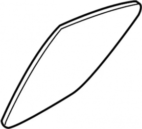 Door glass triangle rear left Infiniti Q50 14-20