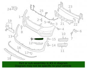 Right front bumper bracket for Hyundai Tucson 19-21
