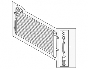 Air conditioning radiator condenser Audi Q3 8U 15-18