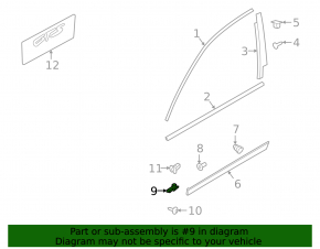 Front right fender arch lining bracket for Porsche Cayenne 19-26