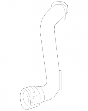 Upper radiator cooling pipe Mercedes W166 GLE 16-17 left, 2.1d