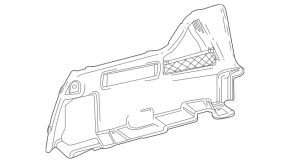 Mercedes X247 GLB 20-26 black lower right rear arch trim