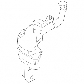 Expansion tank for Mazda 3 10-13 cooling without pump, with cap