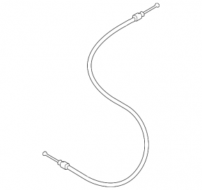 Fuel filler flap release cable Mazda 3 14-18 BM